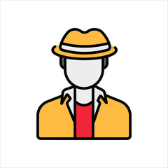 Detective vector icon