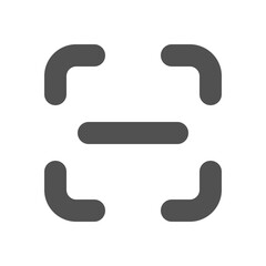 Scan icon in bold outline style