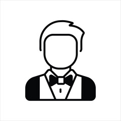 Croupier vector icon