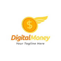 Coin Icon Logo Design Element Vector Illustration.