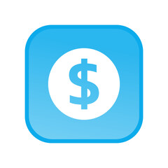 Coin Icon Logo Design Element Vector Illustration.