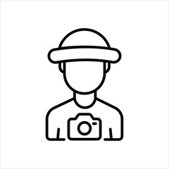 Photographer vector icon