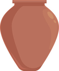 Simple, elegant clay pot, perfect for storing water or other liquids