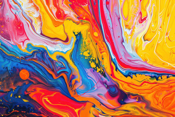 Vibrant abstract colors in motion art