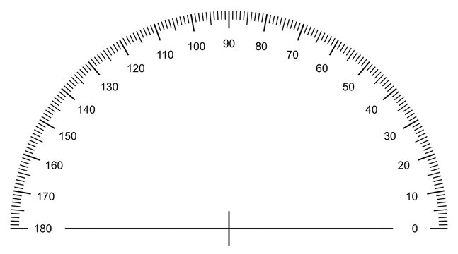 Winkelmesser, Halbkreis