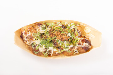 たこ焼き　焦がし醤油　揚げねぎ