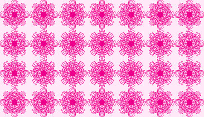 Abstract floral seamless Thai pattern, Pink modern shape for design, porcelain, chinaware, ceramic, tile, ceiling design, texture, wall, paper and fabric, vector illustration.