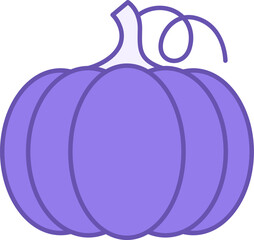 Colored Pumpkin Icon. Vegetarian Food Vector Icon. Organic and Natural Product. Vegetables Concept