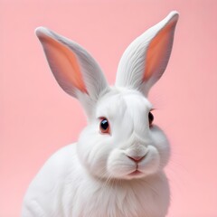 rabbit on lite  gradient background