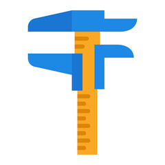 Caliper icon flat icon