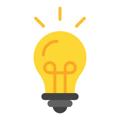 Idea icon flat icon