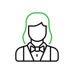 Croupier vector icon