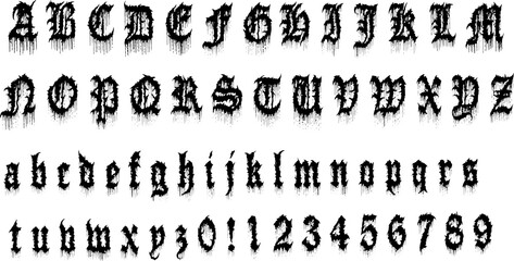 Bloody Old English font
