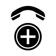 Obraz premium Emergency glyph icon
