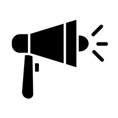 Megaphone glyph icon