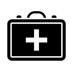 First aid kit glyph icon
