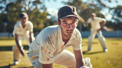 Fototapeta premium Close-up shot bowler