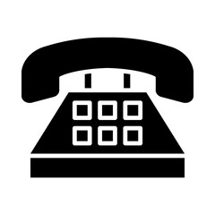 Telephone glyph icon