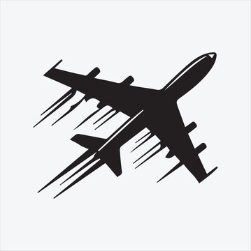 recommend clip art: Drawing of a plane silhouette with skywriting.
                    