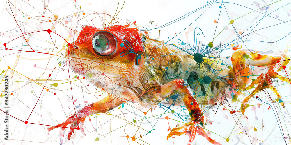 Poster the symphony of synapses: the animal in neural symphony and brain activity - picture an animal in a 