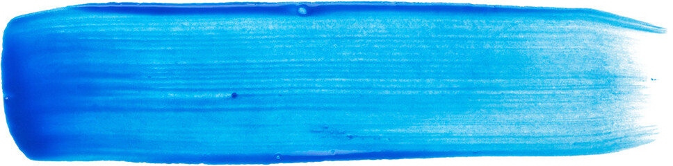 blue brush stroke isolated on white background