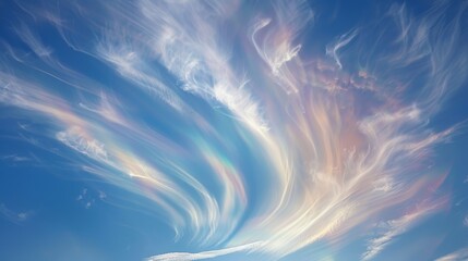 An optical treat for the eyes as sunlight plays tricks on the wispy cirrus clouds forming a stunning circumhorizontal arc.