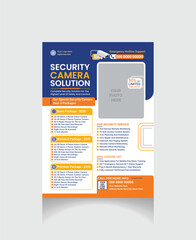 Security camera solution flyer marketing
