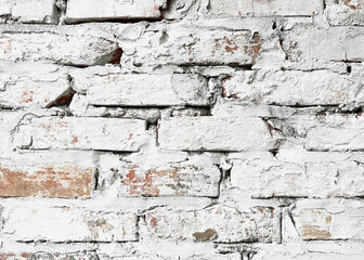 old white brick wall abstract background