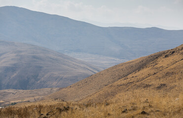 View of the mountains in Armenia