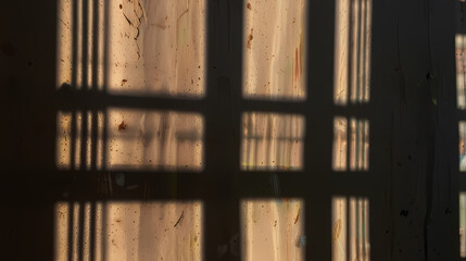 Wall texture with organic drop diagonal shadow and ray