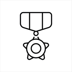 Medal vector icon