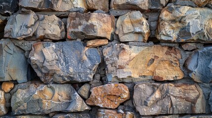 Fototapeta premium A photograph of a stone or rock wall