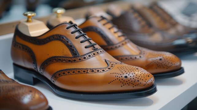 Shoes made of leather