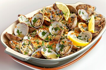 Baked Littleneck Clams with Garlic and Citrus