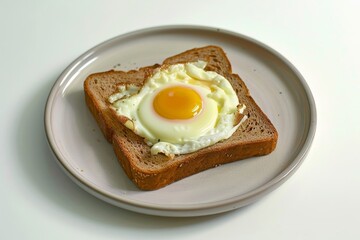 Scrumptious Baked Egg on Toast with Creamy Buttermilk