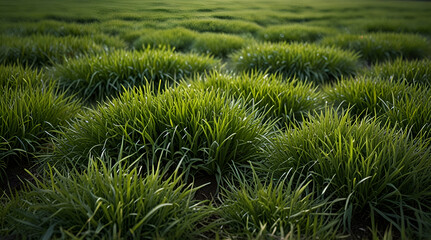 fresh spring green grass, Generative.AI
