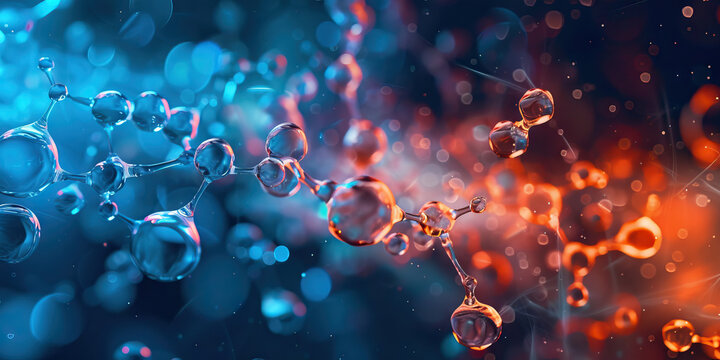 Inspiring Catalyst: Abstract chemical reaction symbolizing inspiration and motivation