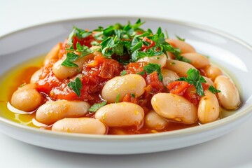 Baked Gigantes Beans: A Perfect Balance of Colors and Textures