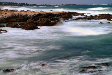 Time Lapse Surf Breaking Asilomar State Marine Reserve California