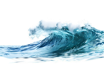 Ocean wave isolated on white background