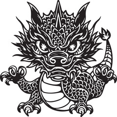 Unleash the mythical power with this captivating ink art. Embody strength, wisdom, and ferocity as the intricately designed dragon face adorns your skin, captivating all who behold it.