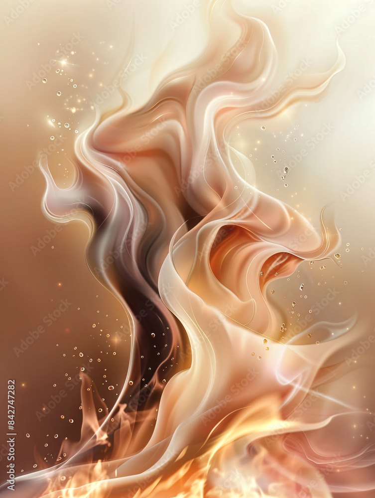Poster abstract vibrant gradient background with flowing textures, dynamic and smooth design for modern dig
