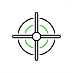 Aim vector icon