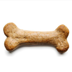 Dog food bone isolated on white background