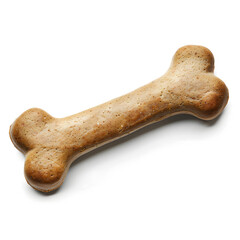 Dog food bone isolated on white background