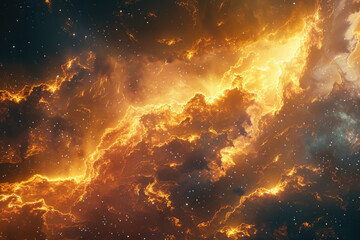 Naklejka premium Interstellar cloud formations in deep space