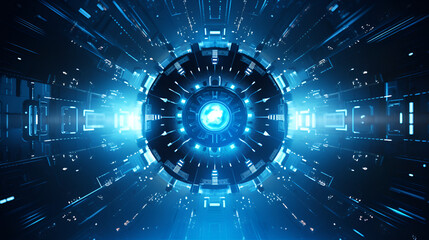 Futuristic Digital Vortex