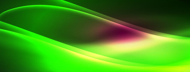 Neon light glowing waves and lines background set for wallpaper, business card, cover, poster, banner, brochure, header, website