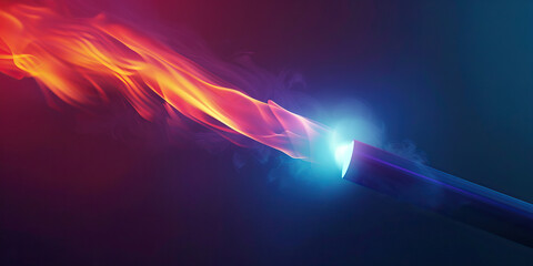 Inspirational Mentor: Abstract torch or light source representing guidance and mentorship that inspires others.