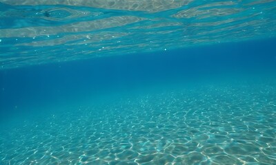 Sunlight filtering through waves. Abstract natural background. AI illustration